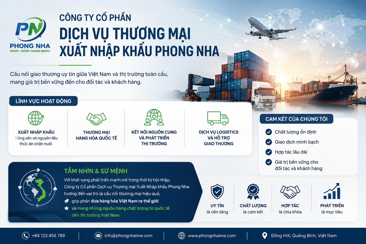 Công Ty Cổ Phần Dịch Vụ Thương Mại Xuất Nhập Khẩu Phong Nha