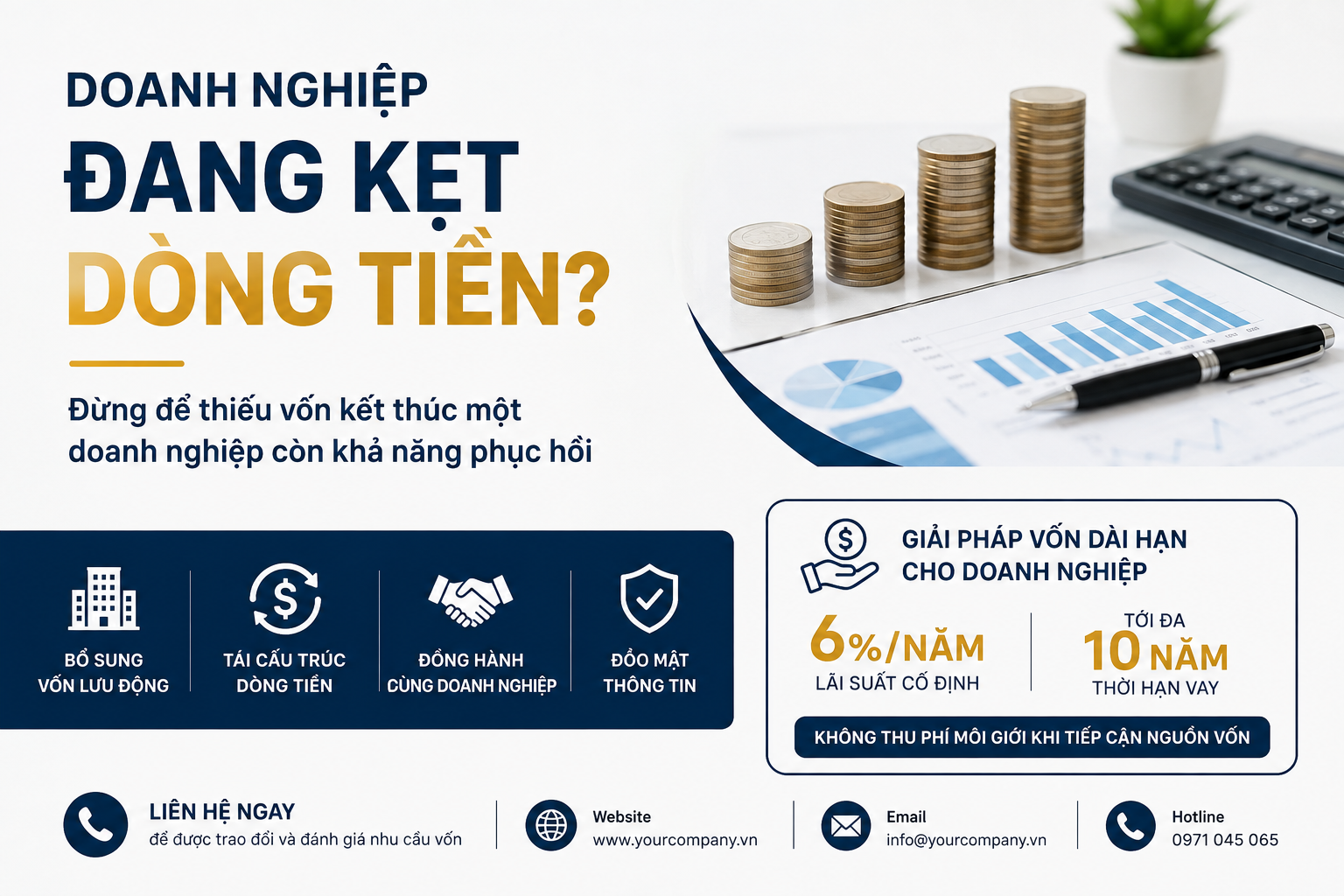 Doanh nghiệp có tài sản nhưng đang kẹt dòng tiền ? Đừng để thiếu vốn kết thúc một doanh nghiệp còn khả năng phục hồi .